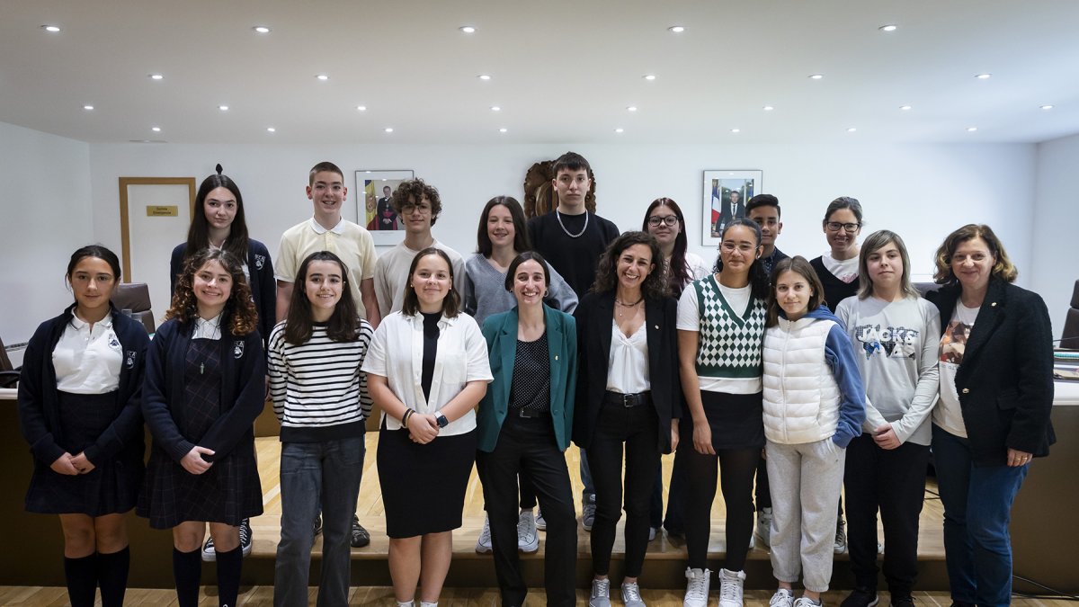 Participants en el Consell de Joves celebrat avui a Andorra la Vella