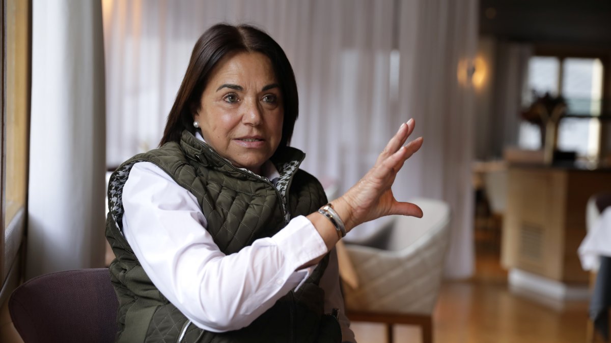 Pilar Fernández durant l’entrevista.