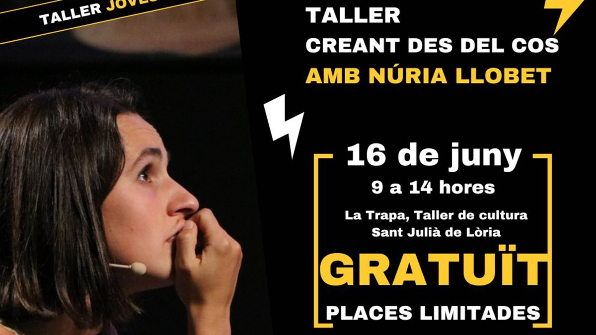 El taller que Núria Llobet oferirà a mitjans de juny.