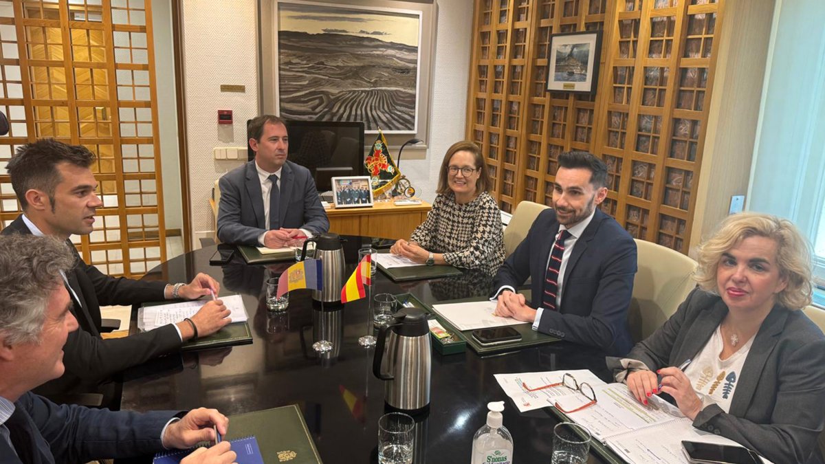 Un moment de la reunió a Madrid.