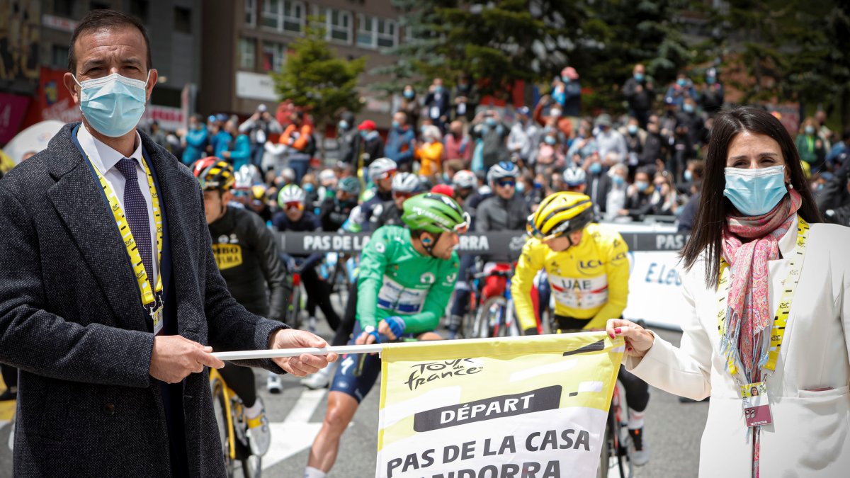 El Tour del 2021, amb la sortida d’etapa al Pas.