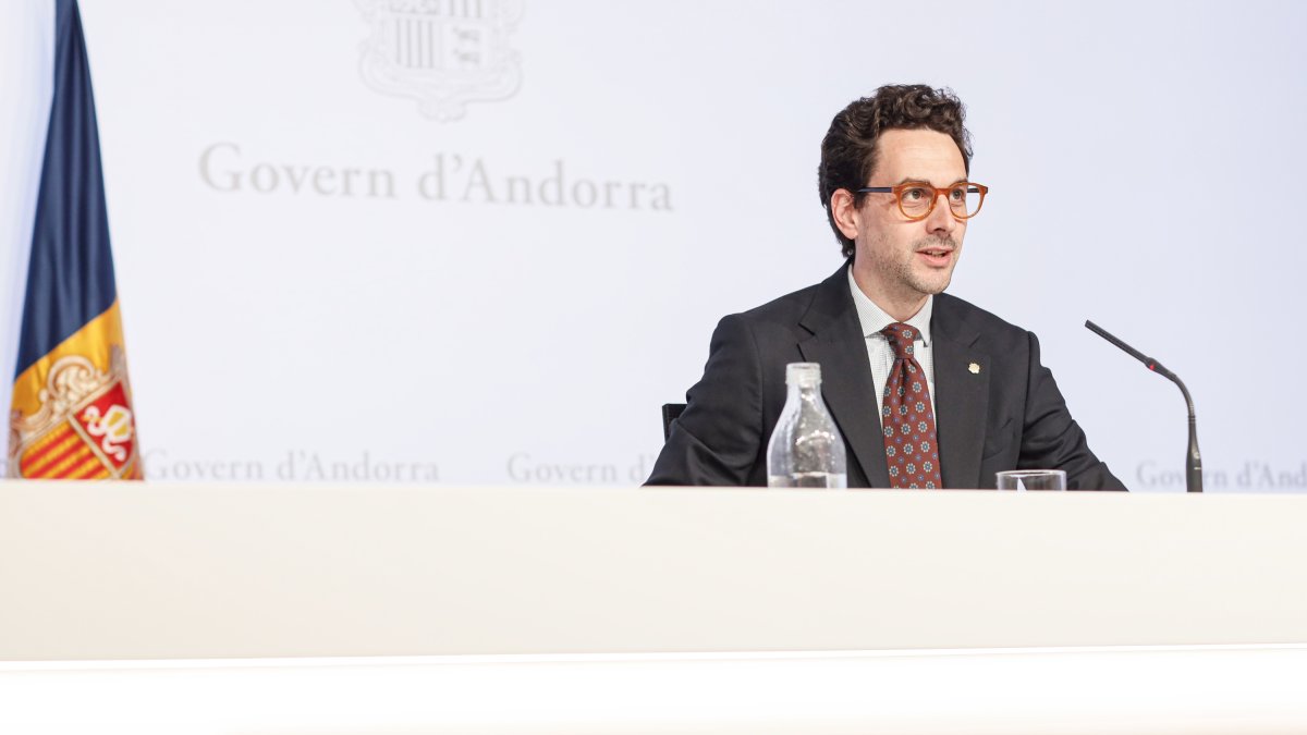 Guillem Casal en la roda de premsa de consell de ministres