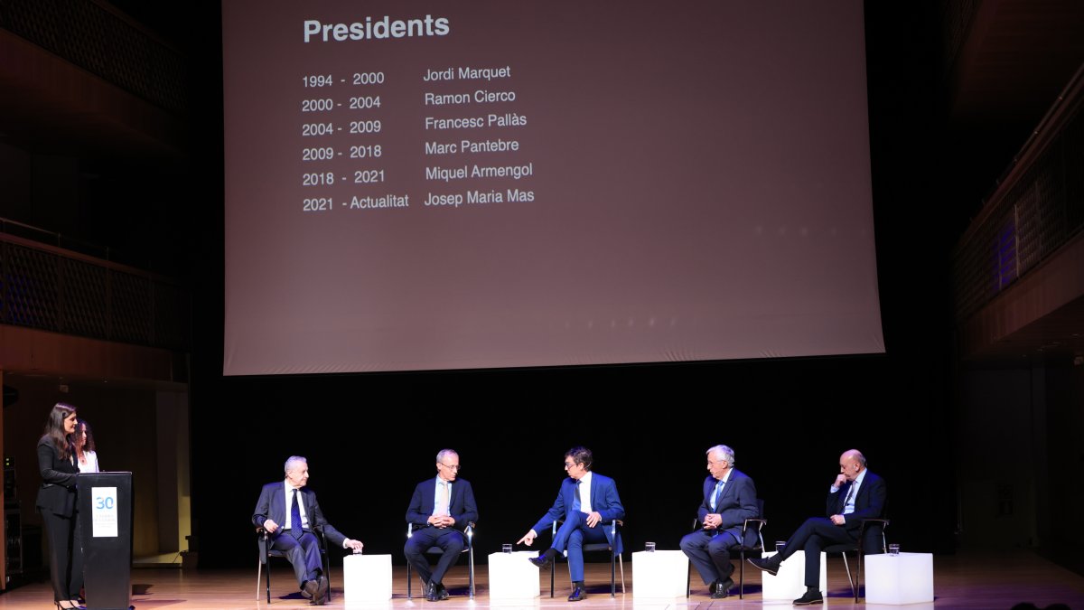 Acte dels 30 anys de la Cambra de comerça ahir a Ordino