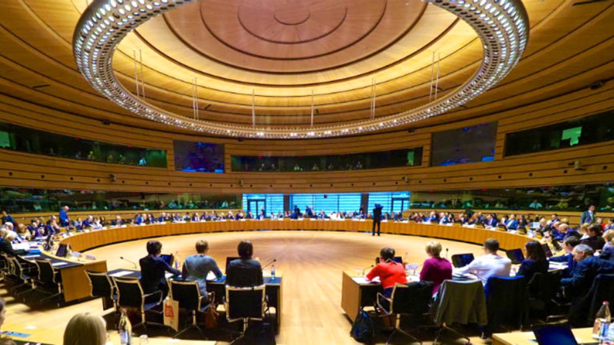La sala del Consell de la Unió Europea.