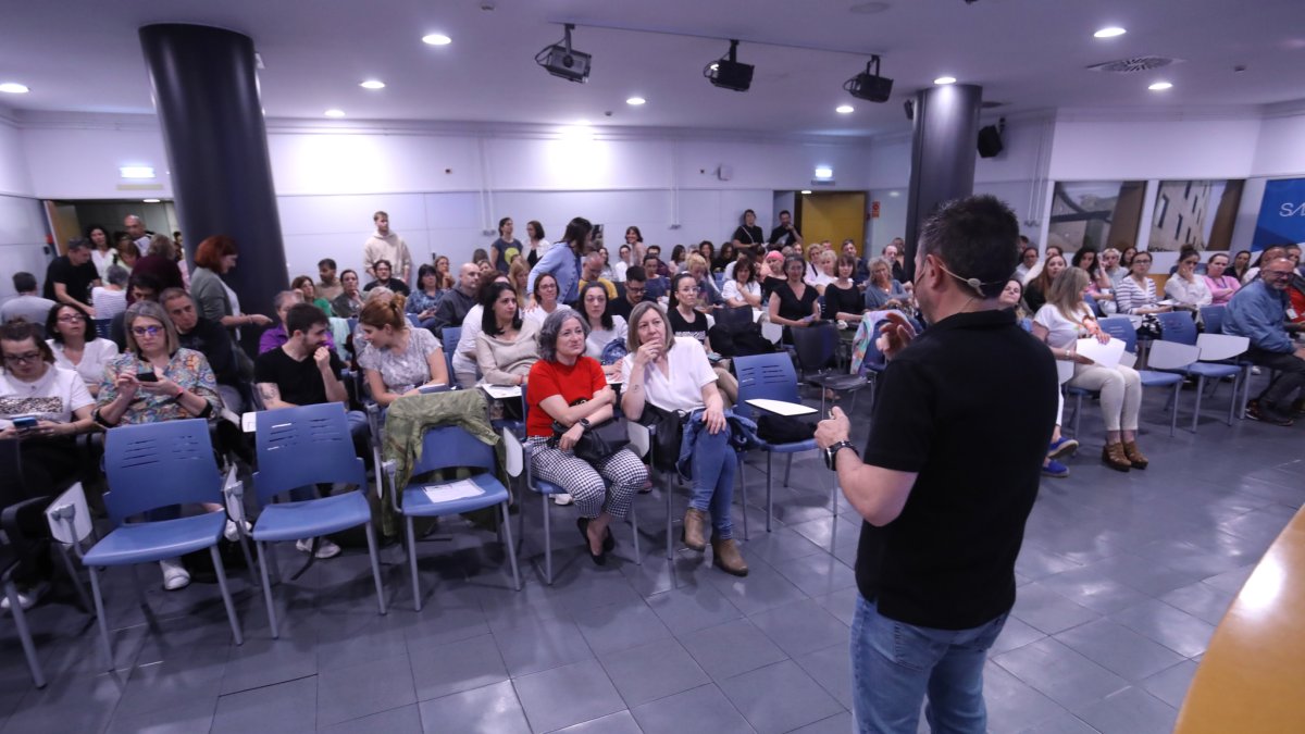 L’assemblea de personal del SAAS.