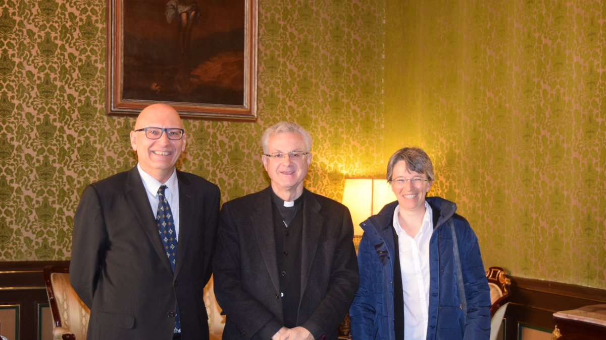 Visita del rector i la gerenta al Copríncep episcopal