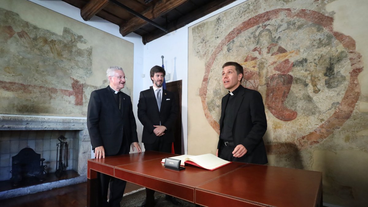Visita institucional del nou bisbe coadjutor, Josep-Lluís Serrano