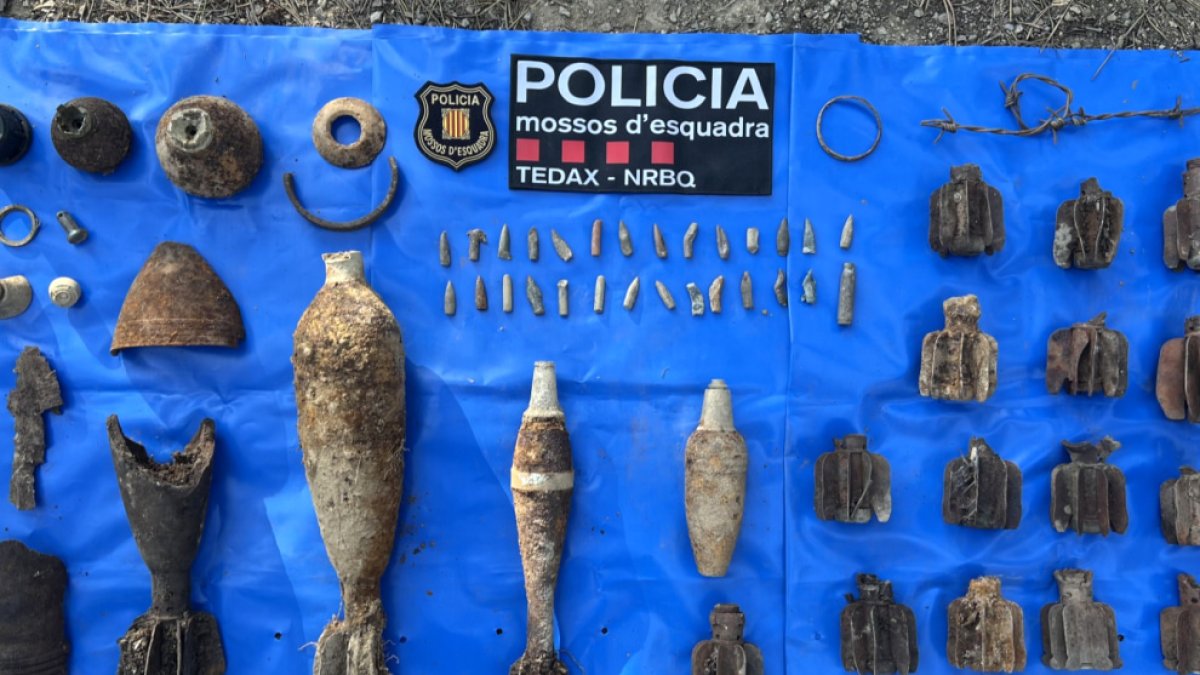 Els artefactes trobats a la Seu d’Urgell.