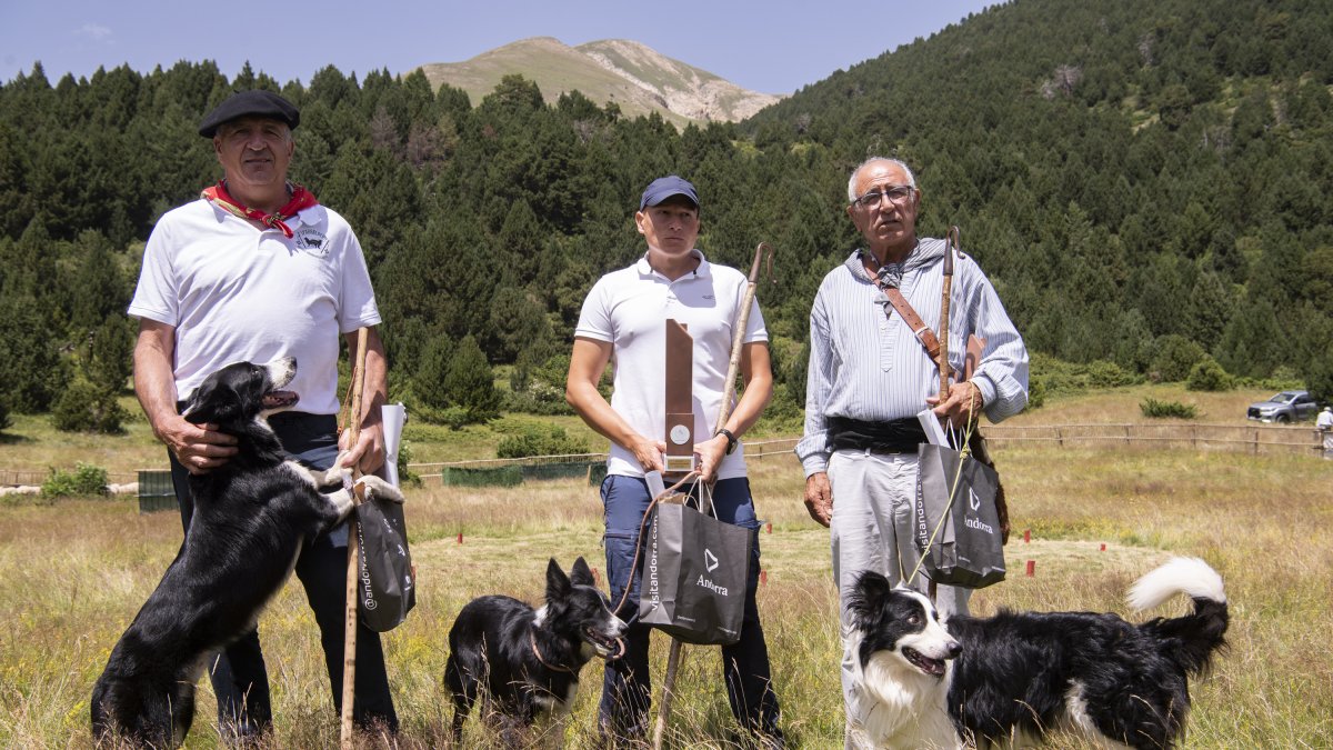 Els tres primers classificats del concurs