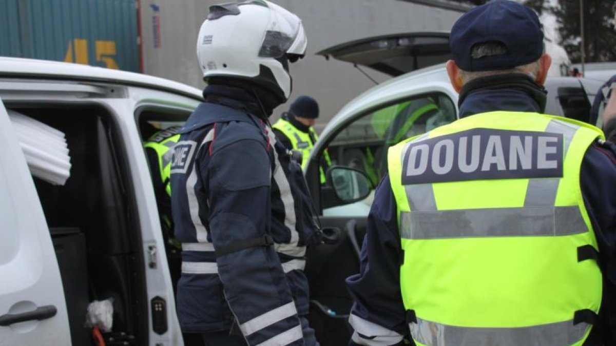 Un control de la policia francesa