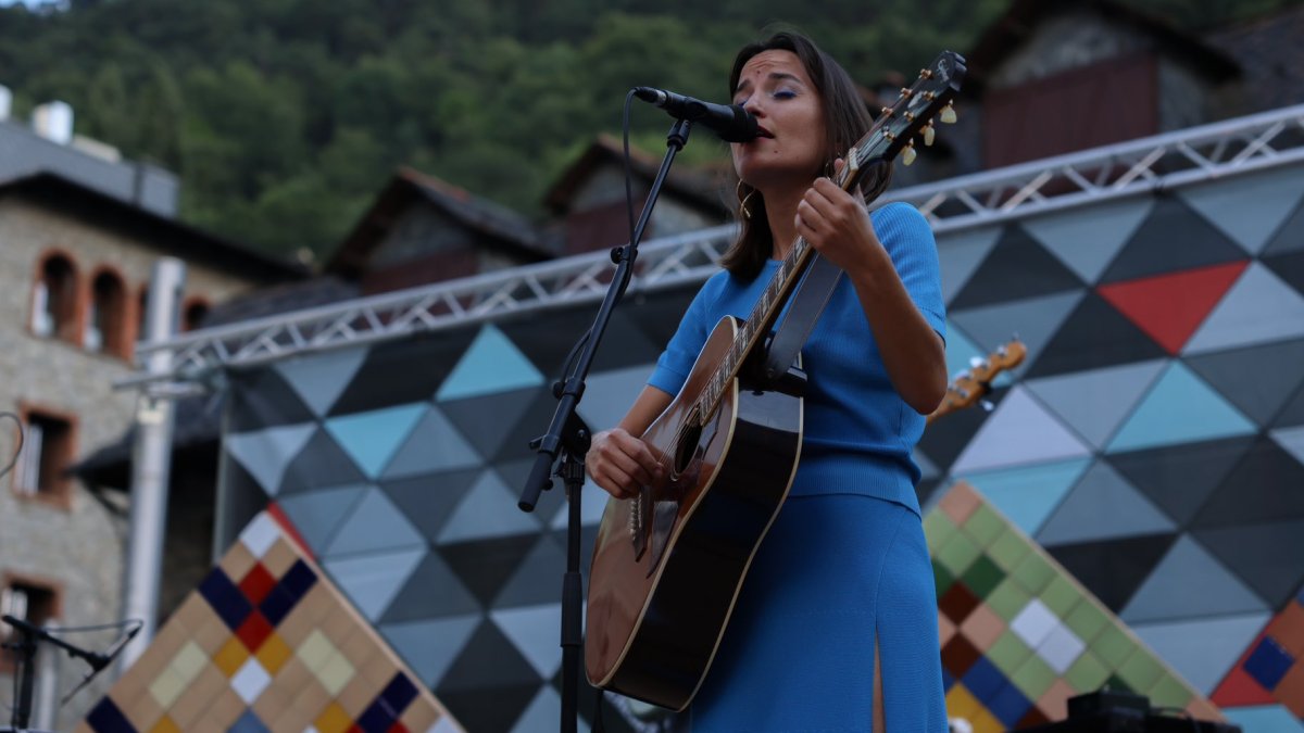 Judit Nedderman, a la plaça Coprínceps.