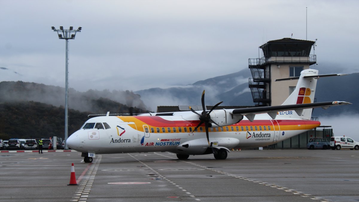 El primer vol des de Palma arribant a la Seu el gener passat.