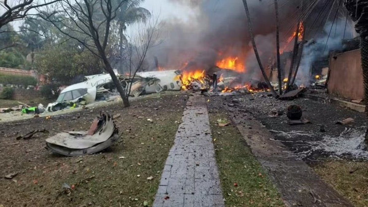 Accident d'avió al Brasil