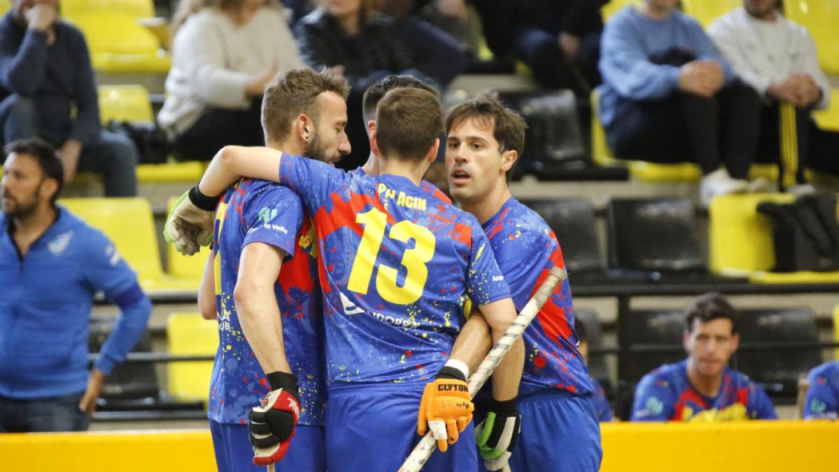 L’Andorra HC en un partit del curs passat.