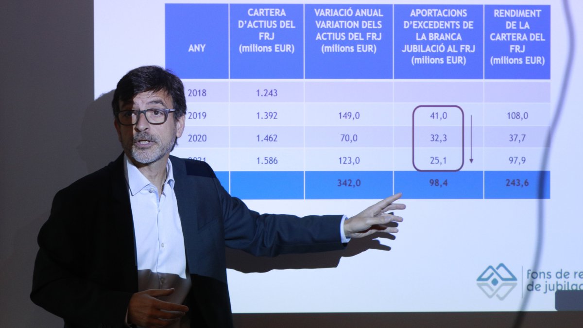 El president del fons de reserva de jubilació, Jordi Cinca.