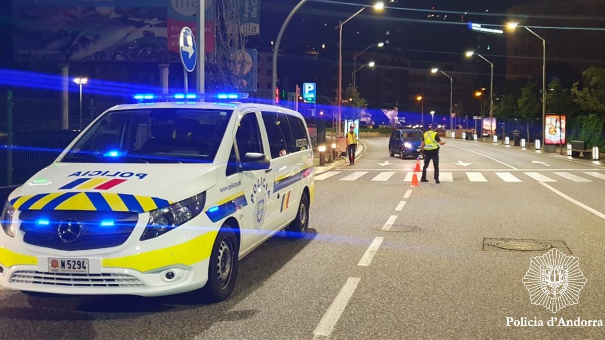 Un control d’alcoholèmia de la policia.