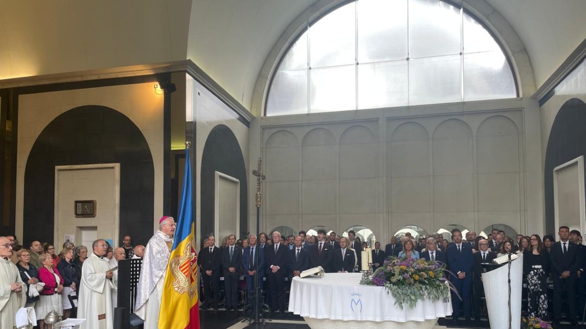 El Copríncep Episcopal en l'ofici solemne del Dia de Meritxell