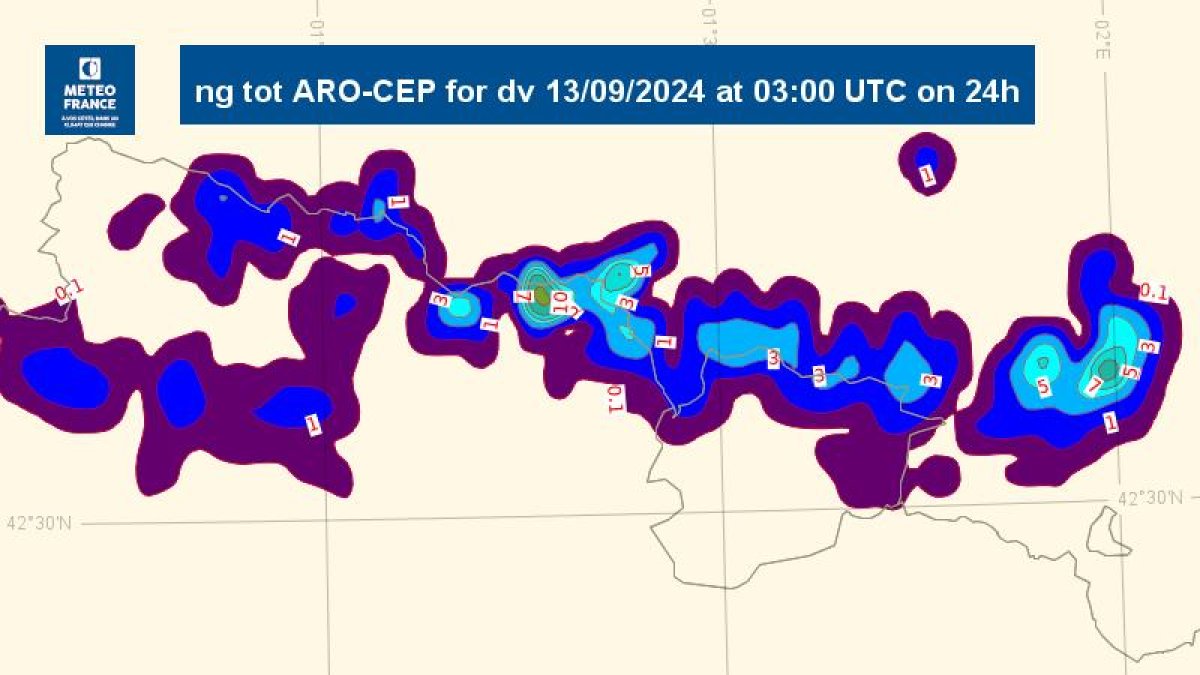 Mapa de gruixos de neu