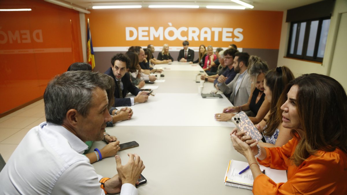 L'Executiva de Demòcrates reunida aquesta tarda