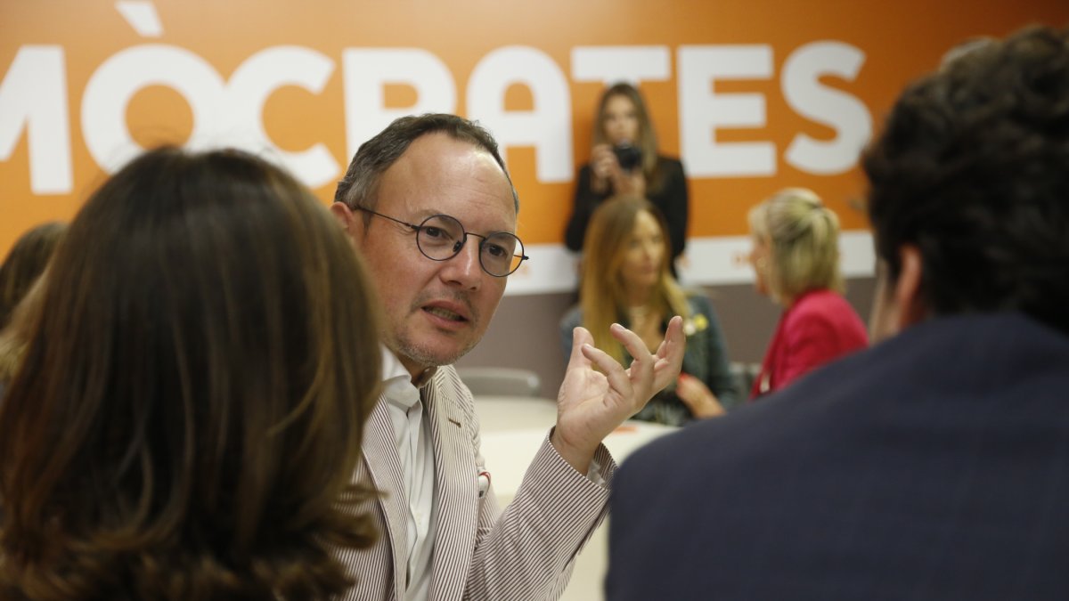 Xavier Espot abans de l’inici de la reunió.