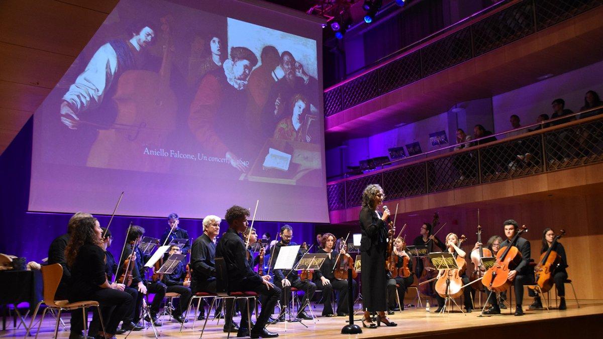 Un instant del concert a l'Auditori Nacional d'Andorra