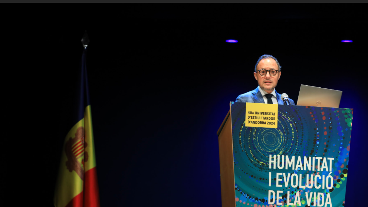 Xavier Espot en el seu discurs a la 40a Universitat d'estiu i tardor d'Andorra