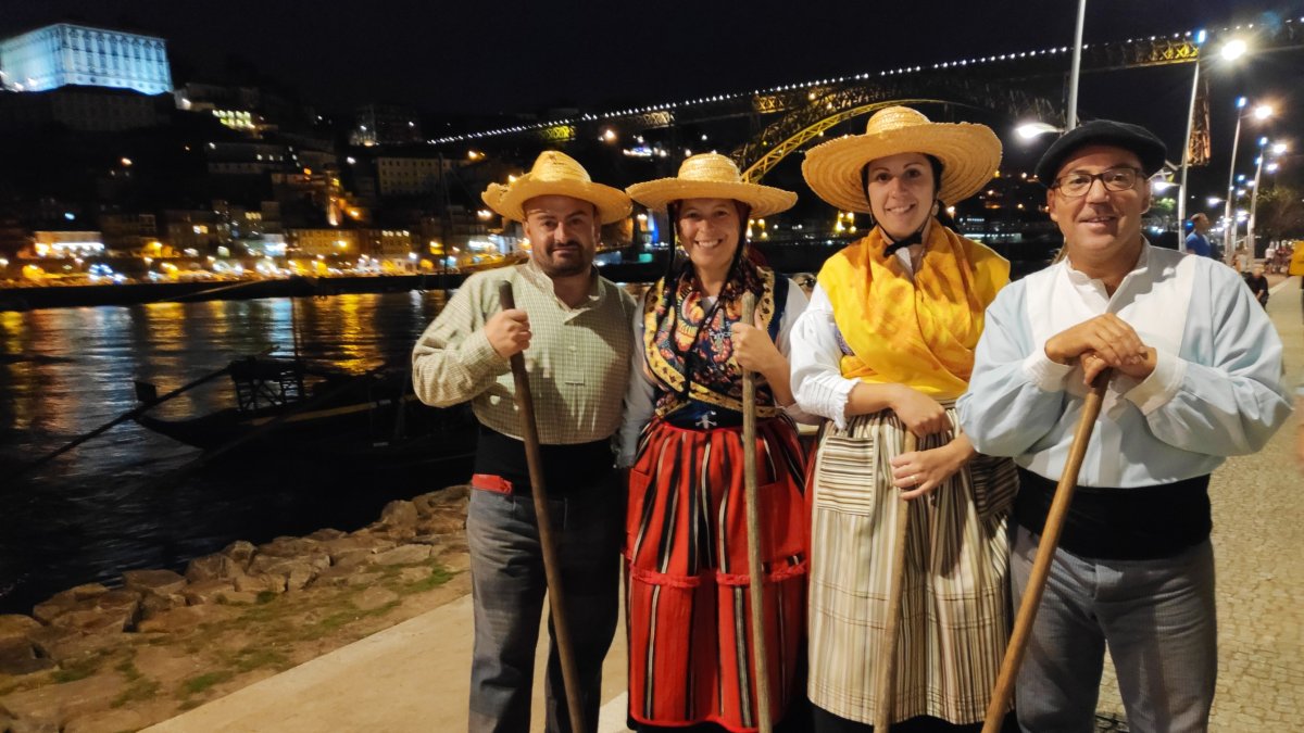 Els membres del grup de folklore Casa de Portugal en una edició anterior de la cita a Viseu