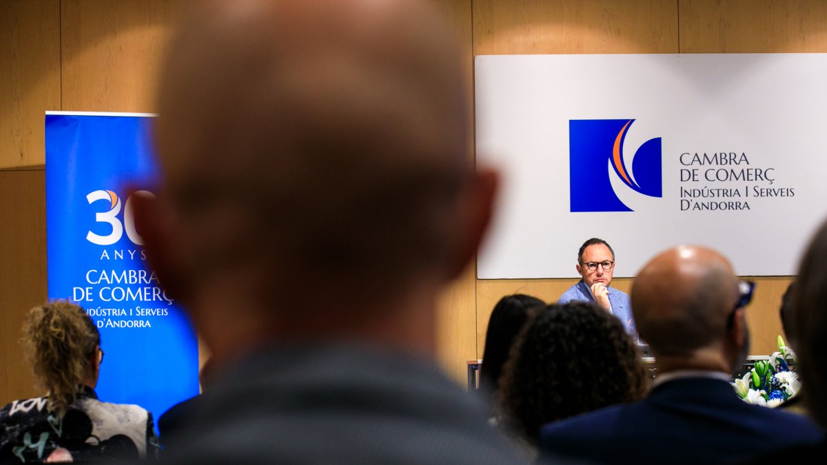 El cap de Govern, Xavier Espot, ahir en la presentació de l’informe.