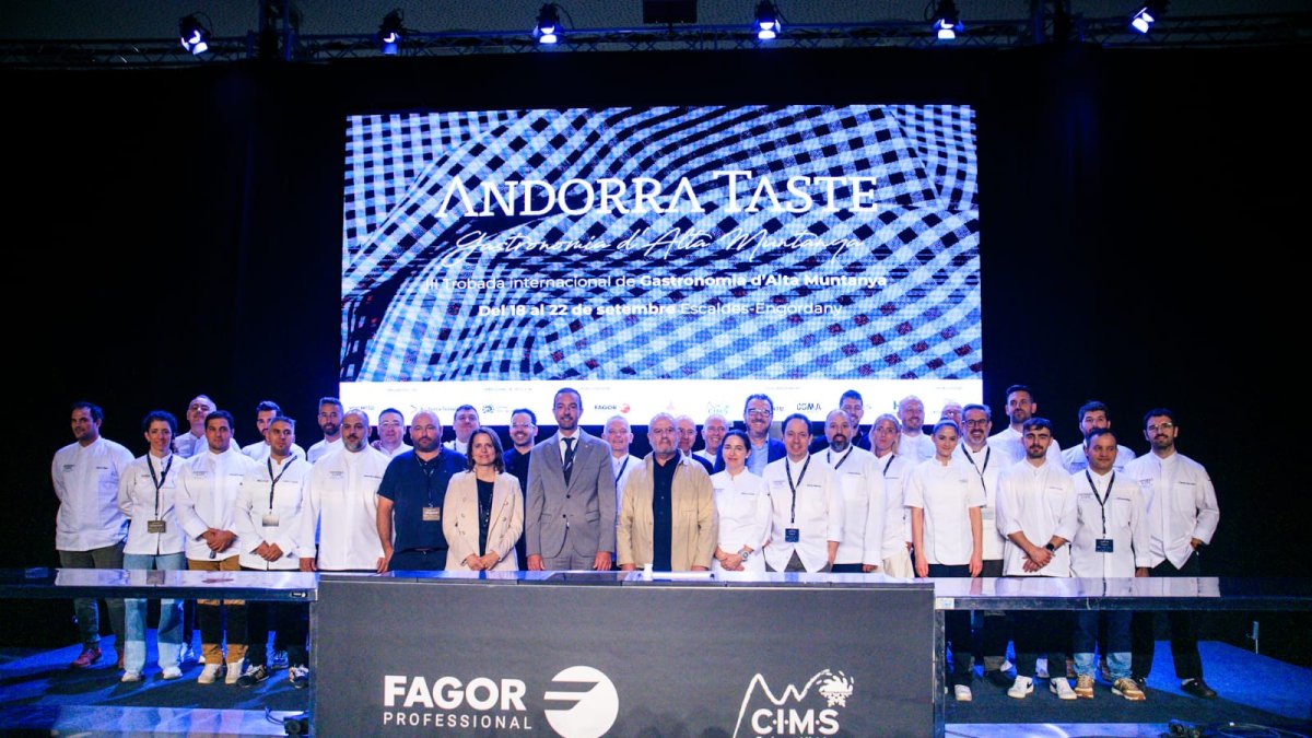 Fotografia de família dels participants a l'Andorra Taste