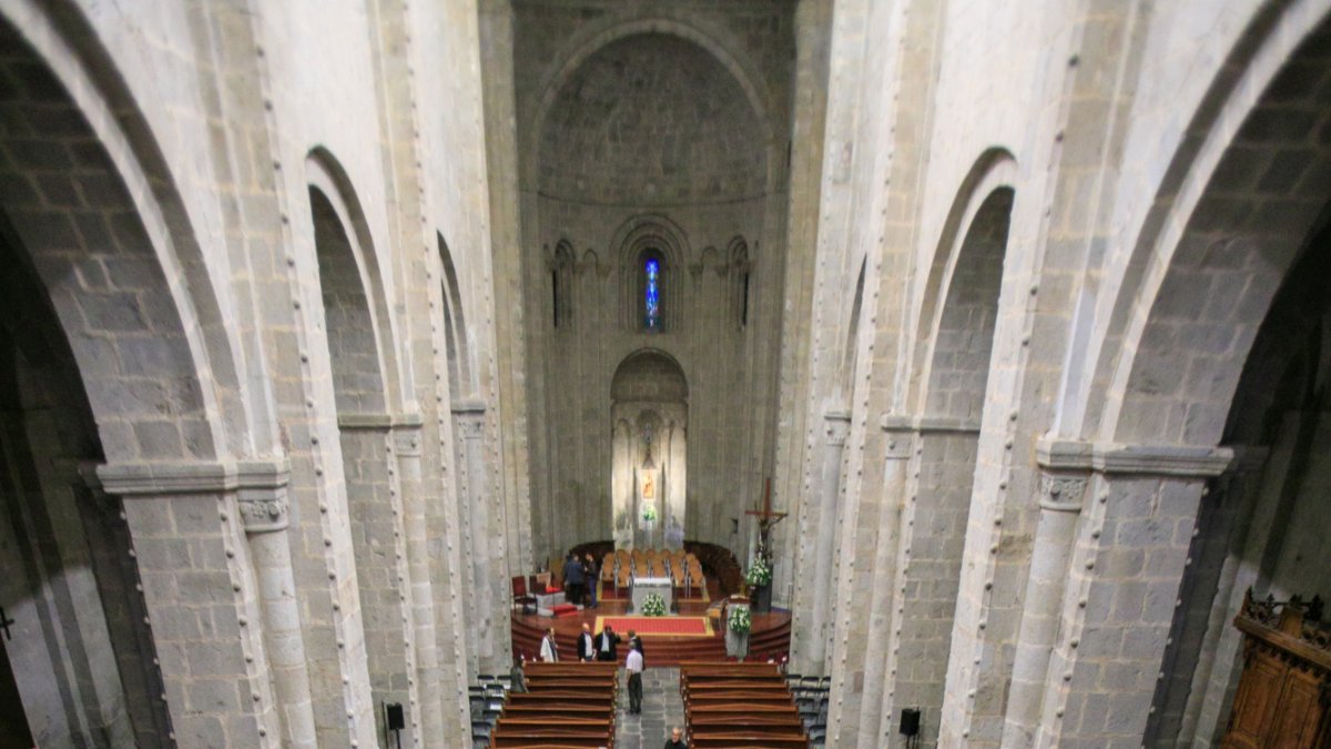 L’interior de la catedral de la Seu ahir.