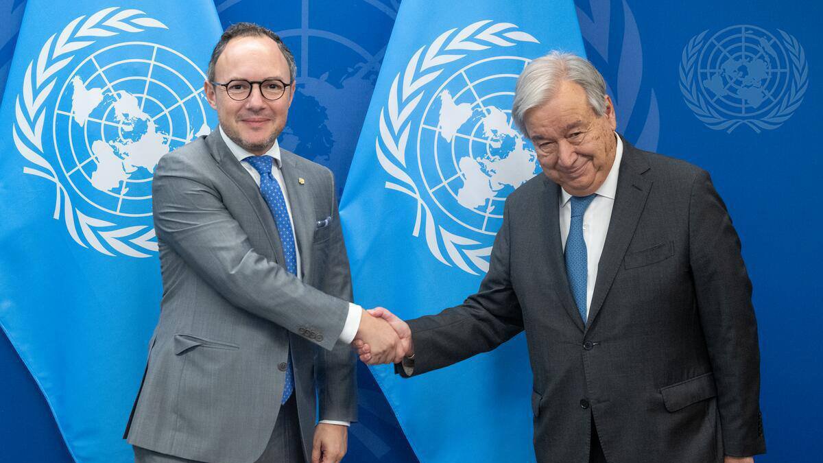 Espot i el secretari general de l’ONU.