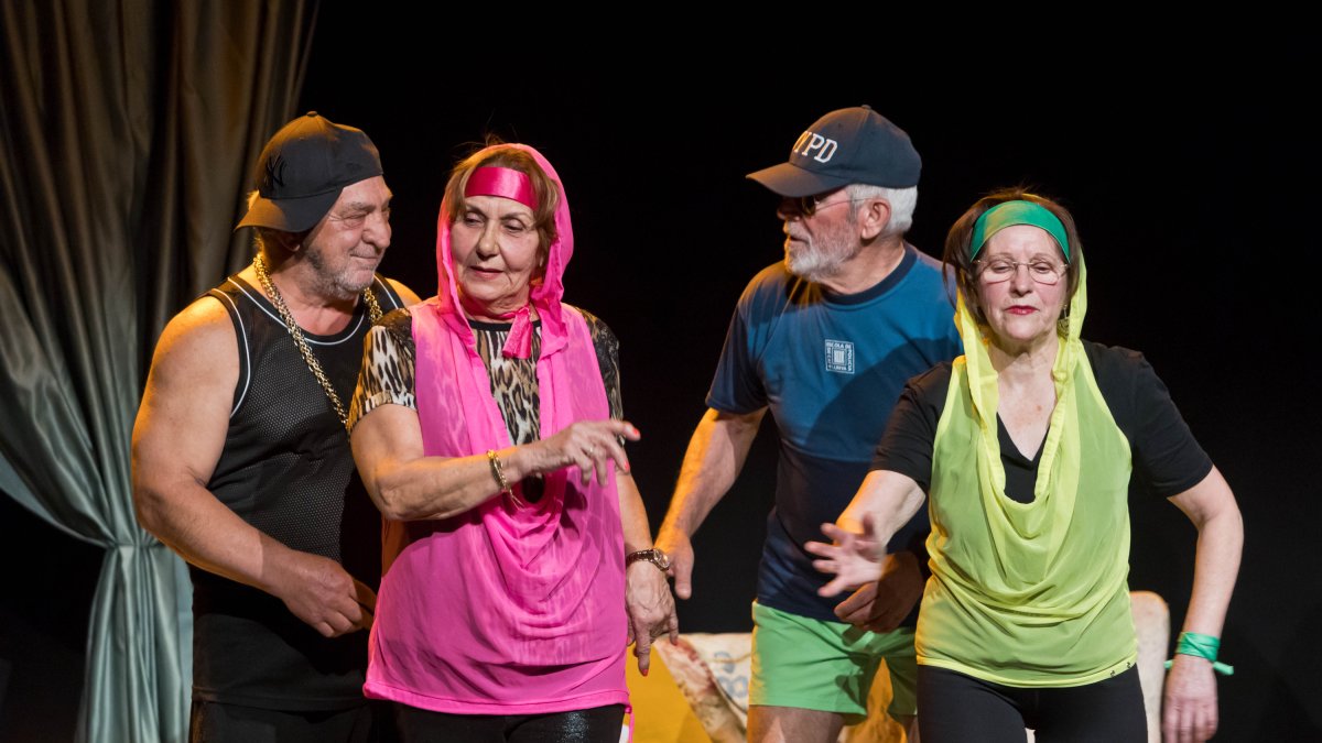 Una representació del grup de teatre de la gent gran de la Massana