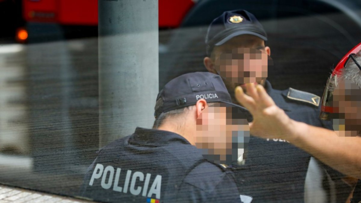 Una patrulla de la policia.