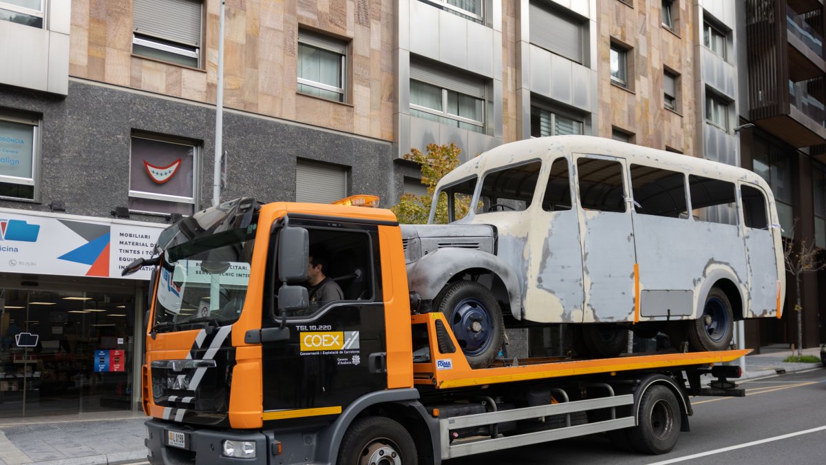 El Fargo ha estat transportat al talelr mecànic per fer la restauració