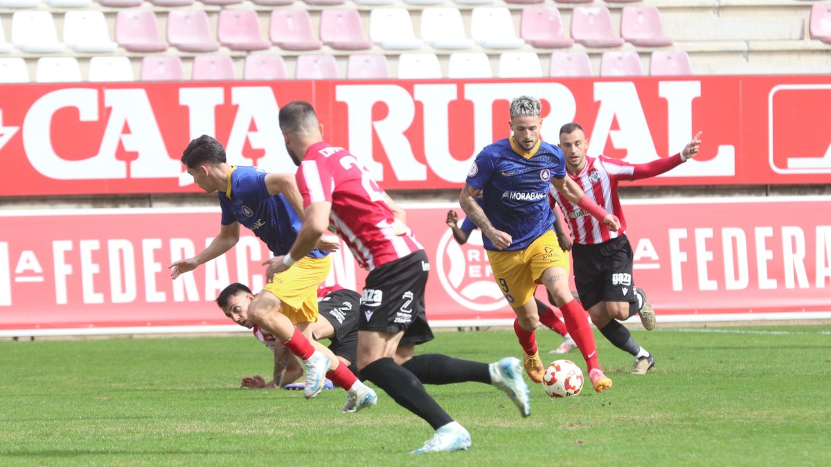 Un instant del partit contra el Zamora