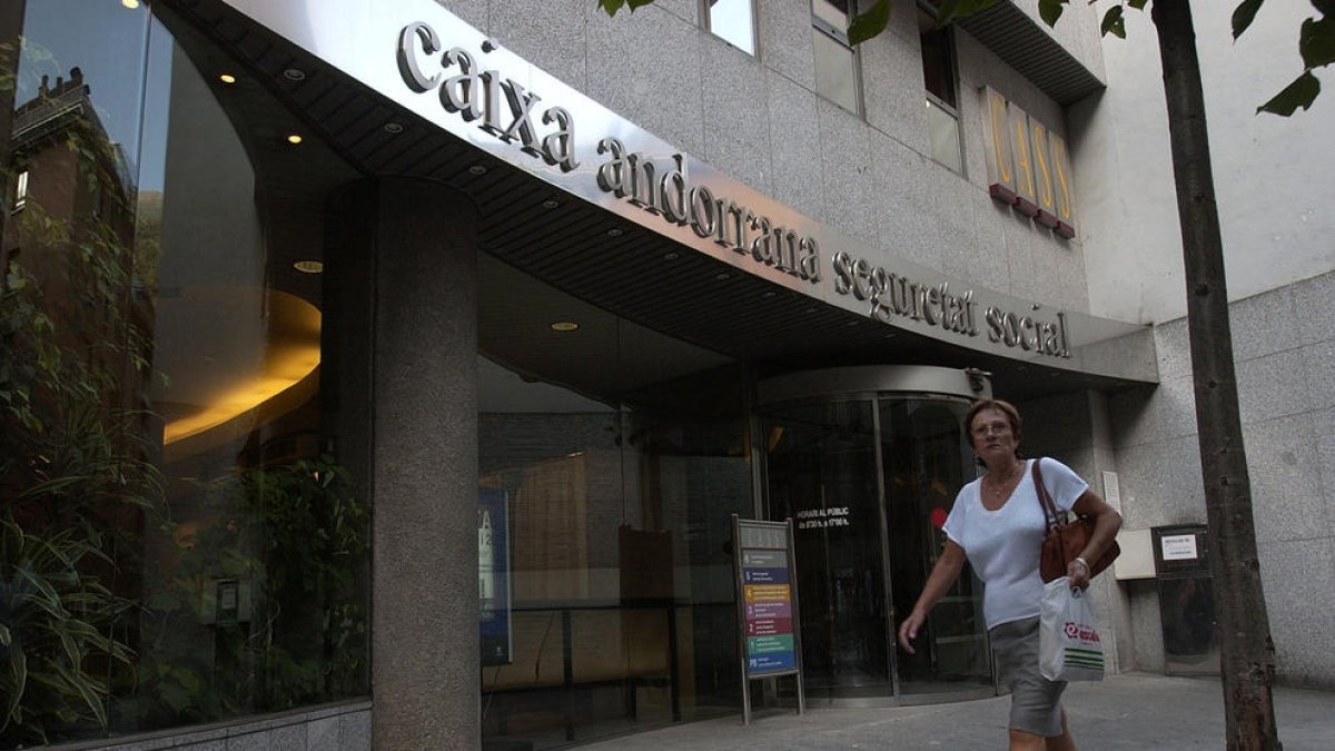 Façana de la Caixa Andorrana de la Seguretat Social.