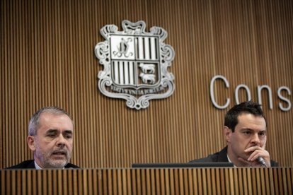 Josep Escoriza i Marc Galabert han comparegut al Consell General