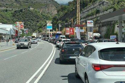 La cua generada per l'accident