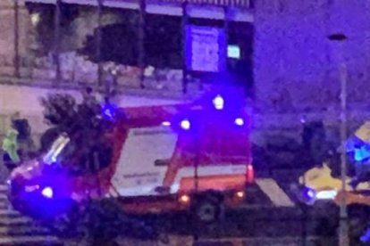 Els serveis d'emergència a l'avinguda Rocafort