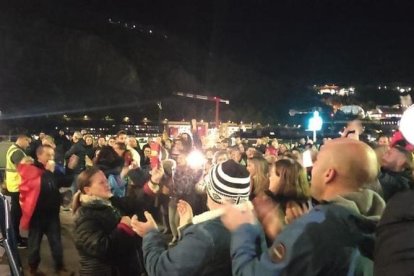 Protesta per l'habitatge a la plaça del Consell