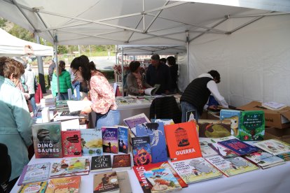 Fira de Sant Jordi celebrada a la plaça Laurèdia