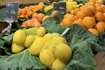 Aliments en un supermercat