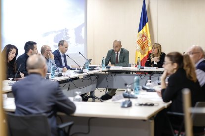 Reunió del consell econòmic i social d’ahir.