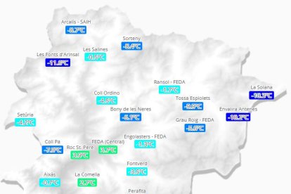 Anomalia negativa de les temperatures