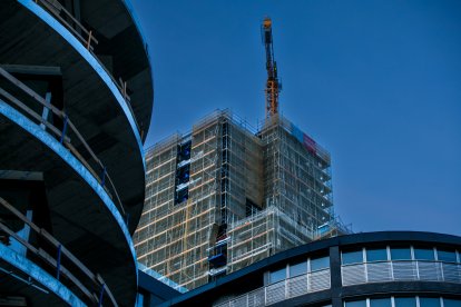 Torre en construcció al Clot d’Emprivat.