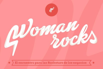 Cartell publicitri de la xerrada 'Woman Rocks?