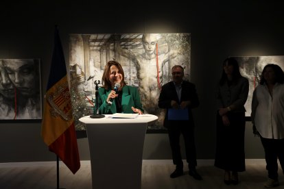 Rosa Gili, ahir en la inauguració de l’Espai Caldes.