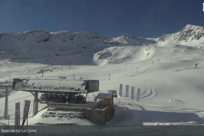 L'acumulació de neu a Arcalís