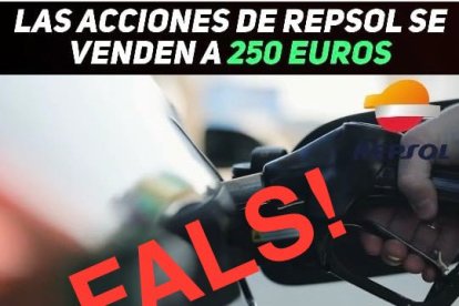 Fals anunci de venda d'accions de Repsol