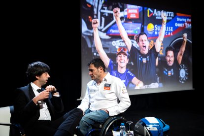 Sergi González i Albert Llovera, ahir.